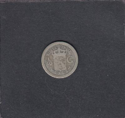 Beschrijving: 1/10 Gulden 